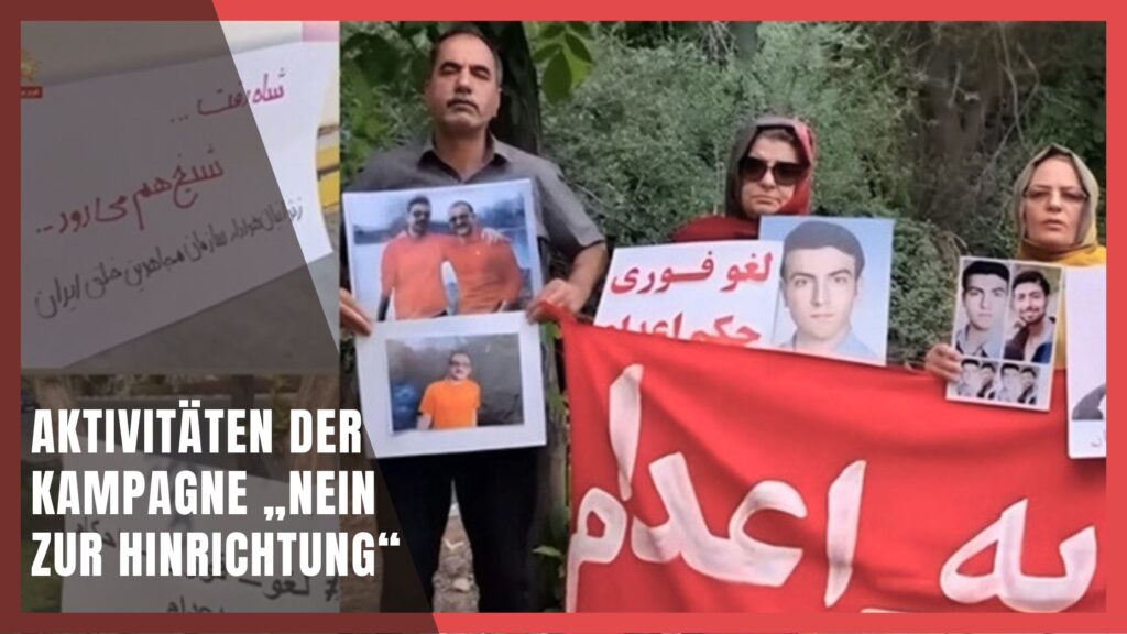 Aktivitäten der Kampagne „Nein zur Hinrichtung“ in verschiedenen Städten Irans – Dienstag,