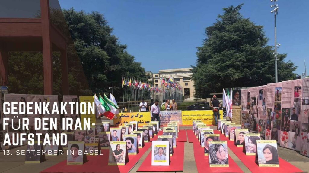 Gedenkaktion für den Iran-bürgerprotest – 13. September in Basel