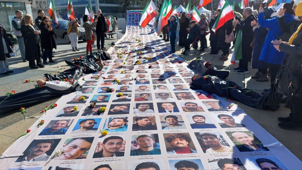 Proteststimmen in Genf gegen die Legitimierung des Vertreters des iranischen Regimes